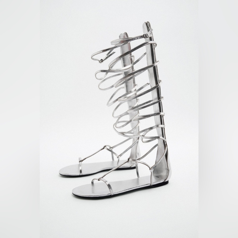 ZARA Leather Gladiator Sandals